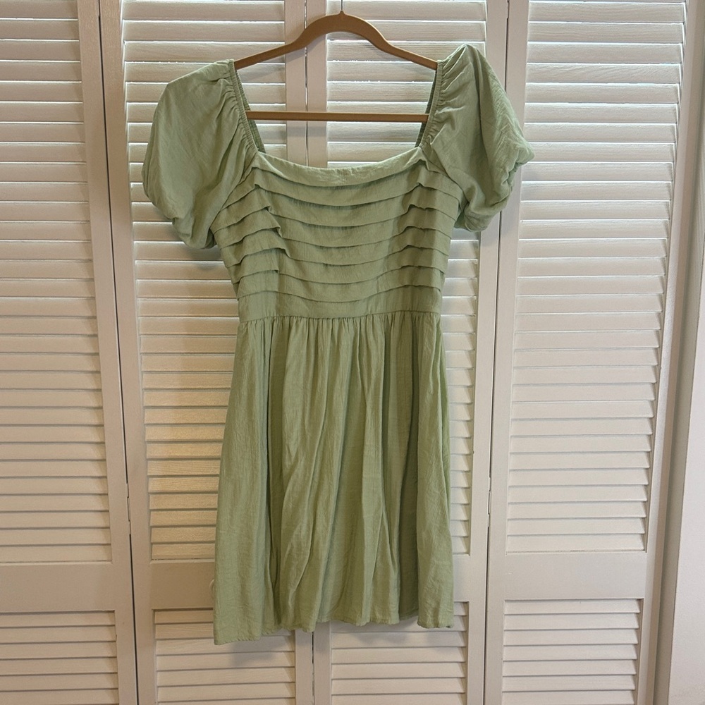 As U Wish Light Green Dress